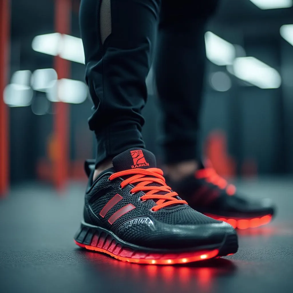 Atleta con zapatillas Performance